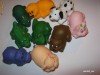 Perie pentru unghii pentru copii,NOU din Ungaria,varsta 3 ani,roz:IEPURAS,PORCUSOR,ELEFANT,verde:BROASCA,broasca TESTOASA,maro:URS,portocaliu:LEU,alb.