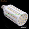 Bec economic (becuri economice) cu 86 LED SMD (led-uri, leduri), consuma 17W, lumineaza de 100W, lumina calda sau rece