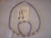 SUPERB SET CU PERLE SI PIETRE SWAROVSKI