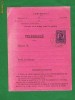 RFL 1910 ROMANIA telegrama rarisima preobliterata timbru fix Carol I