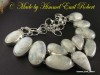Colier Mireasa Super Shiny cu Natural Moonstone, Piatra Lunii cu super irizatii! 74 gr, 46cm.No.602