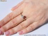 Inel logodna aur 14K, model SOLITAIRE cu BRILIANT de 4 mm (0.22ct), superpret !!!