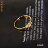 INEL deosebit FILAT IN AUR GALBEN de 14k (gold filled) cu pietricele Swarovski foarte stralucitoare! LIVRARE IN TOATA TARA! Marimea 6US!!!