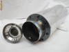 toba sport din inox cu capat ars si silencer reglabil culoare carbon model AT