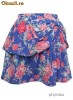 ROSE PRINT BOW SKIRT