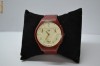 VAND CEAS SWATCH Phenomenon Skin Chronograph Swiss RED SLIM ROSU CUREA PIELE IMPECABIL