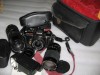 VAND KIT KONICA AUTOREFLEX TC  CU 3 OBIECTIVE SI BLITZ