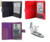 ~Husa/Coperta NEAGRA/ROSIE/MOV tip carte din PIELE calitate superioara Kindle 3 3G WIFI + LAMPA de citit + BONUS FOLIE protectie ecran-TRANSPORT GRATU