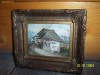 Tablou foarte vechi semnat foarte bine lucrat 22 cm pe 21
