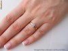 Inel logodna aur 14K, 2.4g, montura solitaire cu DIAMANT PRINTESA de .26ct (3.6*3.5mm) !!
