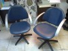 2 SCAUNE COAFOR ALBASTRE CU MANERE GRI
