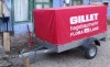 NOU!!!REMORCA STEMA(FABRICAT DIN GERMANIA) 750 KG PRELATA, NOU!!!