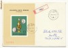 RFL 1976 ROMANIA colita nedantelata Arheologia Daco-Romana circulata efectiv pe plic recomandat