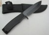 Cutit de vanatoare, maner cauciuc si teaca nylon