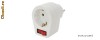 Priza cu intrerupator Sak Home NVK 1/WH