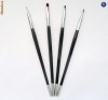 Set 4 BUCATI pensule pentru unghii false/tipsuri (3 pentru gel uv si 1 pentru pictura)