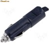 PLUG FOR CAR LIGHTER SOCKET, WITH FUSE AND LED