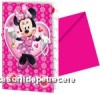 Set de 6 invitatii de petrecere copii MINNIE MOUSE