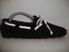 MOCASINI  DSQURED2  BLACK/WHITE DIN PIELE CAMOSCIO