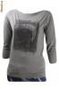 Tricou Diesel gri cu imprimeu