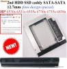 2nd HDD SSD caddy  SATA-SATA 12.7mm pt HP 6530s 6531s 6535s 6730s 6735s 6830s (fata design special) BUCURESTI (trimit in tara) 1200 calificative 100%
