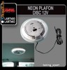 NEON PLAFONIERA DISC 12V ALBASTRU 44