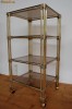 ETAJERA MOBILA METAL/STICLA STIL ART DECO