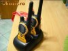 statii walkie talkie motorola + 2 acumulator + suport de incarcare