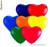 Set 50 baloane inimioare colorate 30cm
