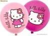 12 Baloane latex 30cm imprimate HELLO KITTY BAMBOO