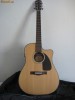 Chitara electro-acustica fender aproape noua+husa+cablu+capodastru+curea