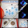 NOTEBOOK COOL PAD / MASUTA / SUPORT RACIRE ILUMINAT LAPTOP cu  2 VENTILATOARE MASUTE NETBOOK
