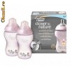 Set 2 biberoane tommee tippee ,roz cu floricele