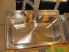 Chiuveta bucatarie CookingAid Luxury Artemis profesionala de lux model nou inox grosime 0.8mm instalare pe blat