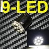 bec led leduri auto BA15S T10 cu 9 led-uri smd becuri led, lumini masina