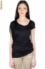 Tricou RVL negru asimetric