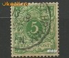 Deutsches Reich - 1889 M46b 5 pfennig(), stampilat cu sarniera