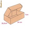 Cutii de carton microondul dim. 34x26,5x7cm