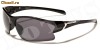 Ochelari de soare pentru sport X-Loop, rama neagra, lentile fumurii ; Cadou : un saculet pentru protectie !