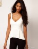 ASOS Top With Peplum And Wide Straps ASOS Top With Peplum And Wide Straps