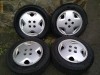 Set 4 jante aliaj 14 4x100 originale opel compatibile cu: golf, polo, logan, clio cu cauciucuri 175/65/14