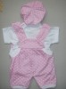 Haine copii-Costumas 3 piese din bumbac 100%