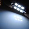 bec led C5W leduri 6 smd 5050, 39 mm - interior sau numar, led-uri, becuri led, lumini masina