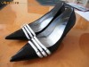 Pantofi cu toc dama, sandale piele - originali Christian DIOR, 38
