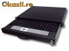 Aixcase Rack keyboard shelf black AIX-19K1U-B