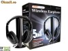 Casti Wireless 5 in 1 cu microfon si radio fm