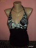 Maieu negru cu imprimeu floral 10 lei