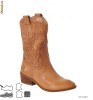 Cizme din piele naturala culoare camel pt fuste jeans/ blugi scurti  nr 37