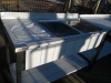 Spalator inox 1800x600x850 mm cu 2 cuve si picurator