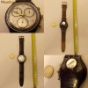 CEAS SWATCH CRONO - CRONOGRAF -  CRONOGRAPH - CUREA PIELE -  SWISS MADE-original elvetian